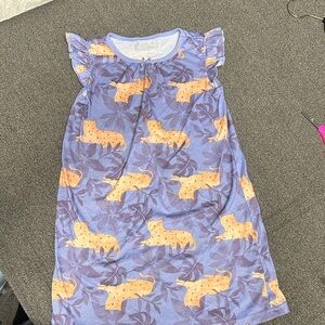 Carter's Purple and Orange Animal Print Nightgown